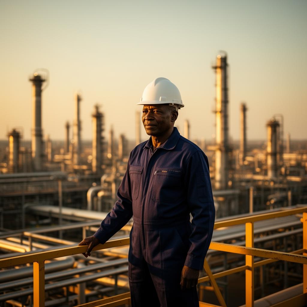 Kobijay Kams field engineering operations at golden hour